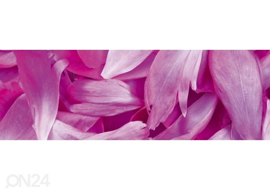 Keittiön välitila Violet petals 180x60 cm kuvasuurennos