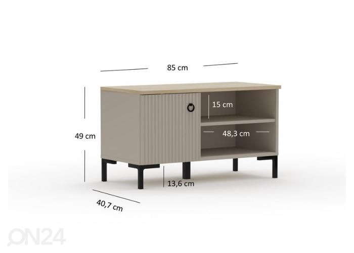 Kenkäkaappi Dominica 85 cm kuvasuurennos mitat