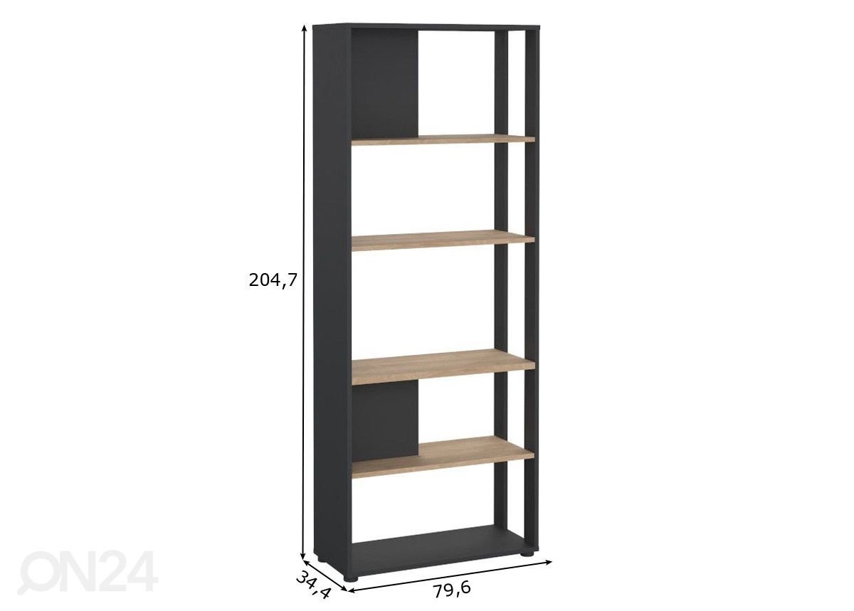 Kirjahylly Sign 79,6 cm kuvasuurennos mitat
