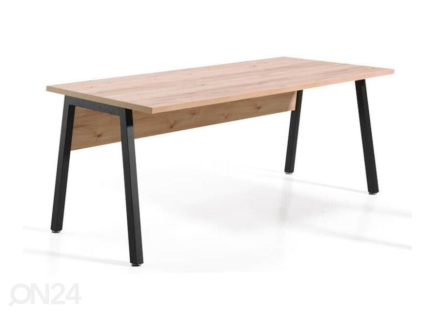 Kirjoituspöytä Pronto, musta/mänty, 180 cm kuvasuurennos
