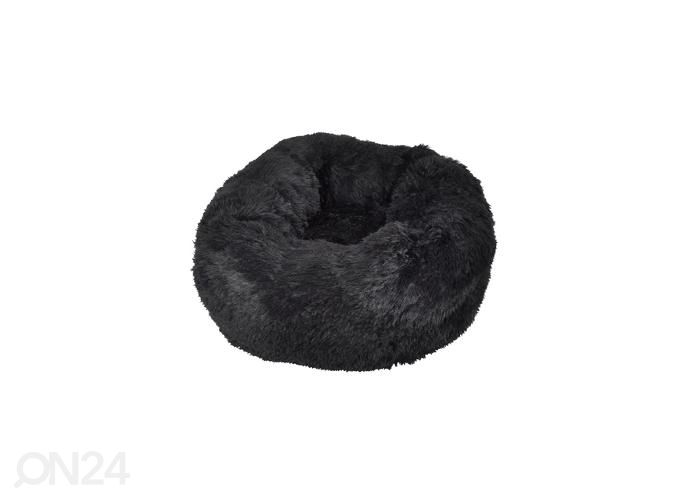 Kissan pesä fluffy ø60 x15 cm musta kuvasuurennos