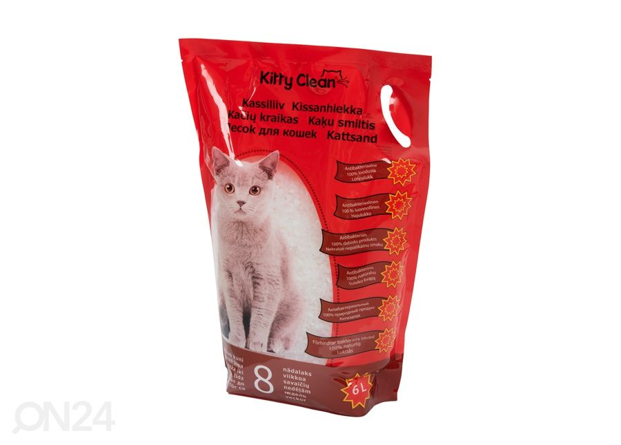 Kitty Clean kissanhiekka silikonitimantit 6L kuvasuurennos