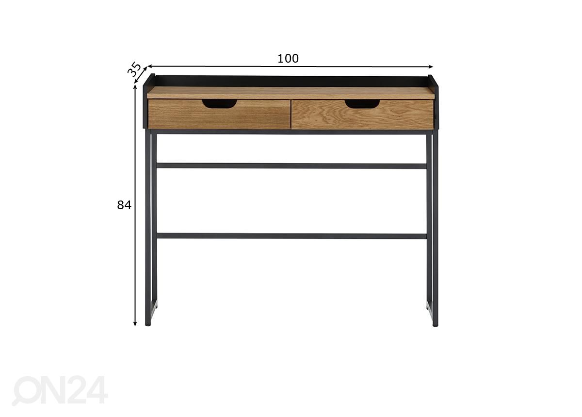 Konsolipöytä Calama 100 cm kuvasuurennos mitat