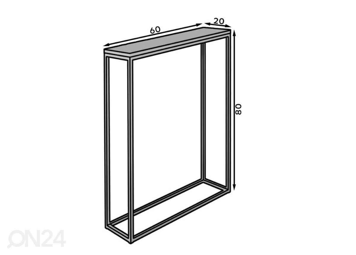 Konsolipöytä Opo kuvasuurennos mitat