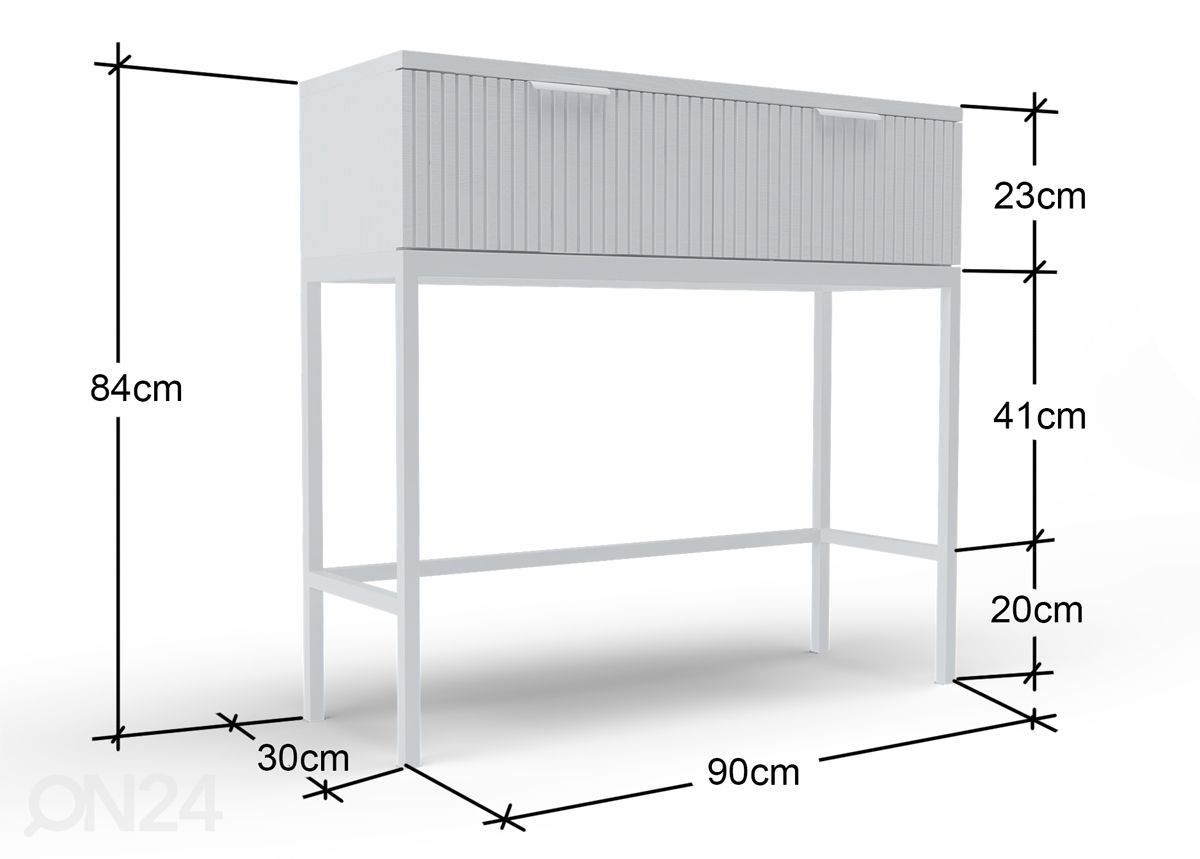 Konsolipöytä Siera kuvasuurennos mitat