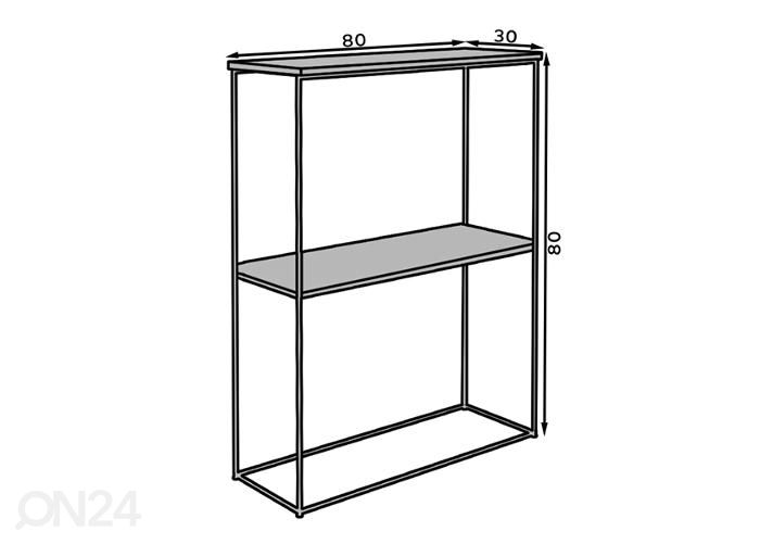 Konsolipöytä Tros 30x80 cm kuvasuurennos mitat