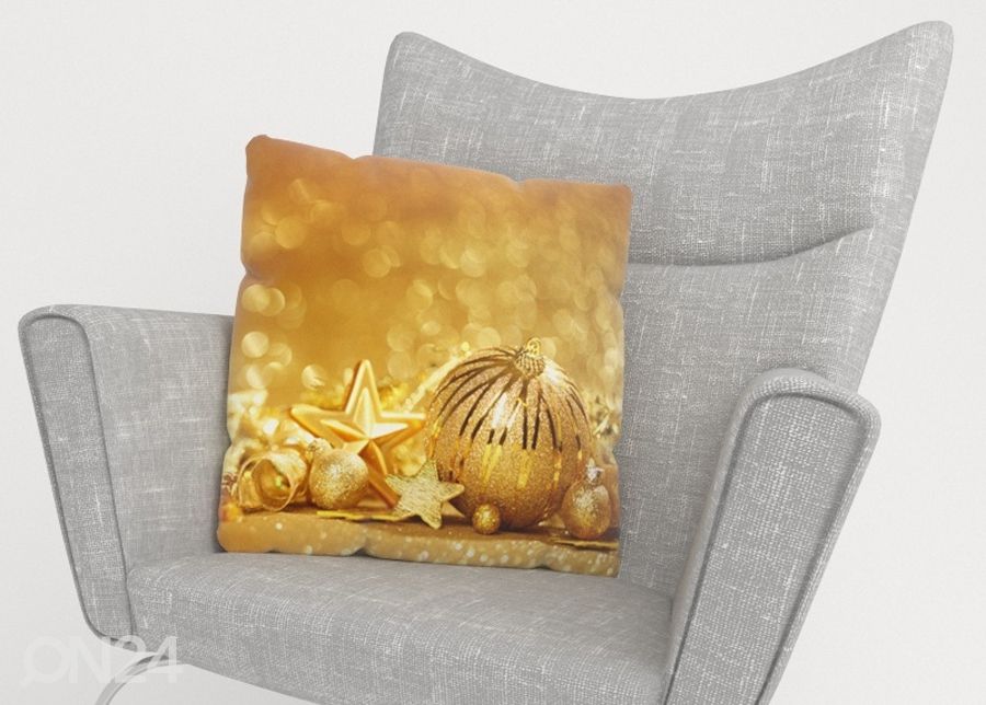 Koristetyynyliina Golden Christmas Toys 40x60 cm kuvasuurennos