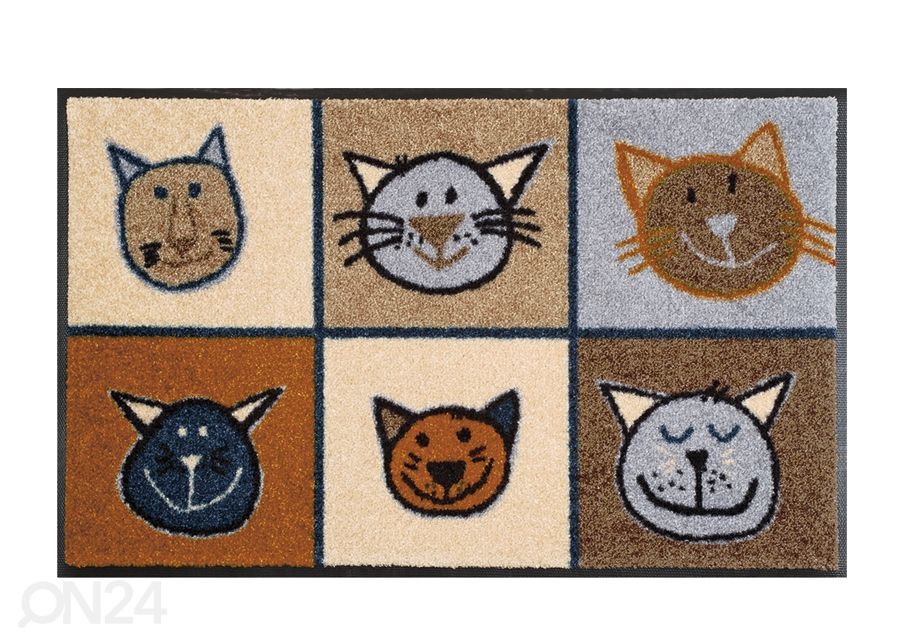 Kynnysmatto Miau Miau 50x75 cm kuvasuurennos