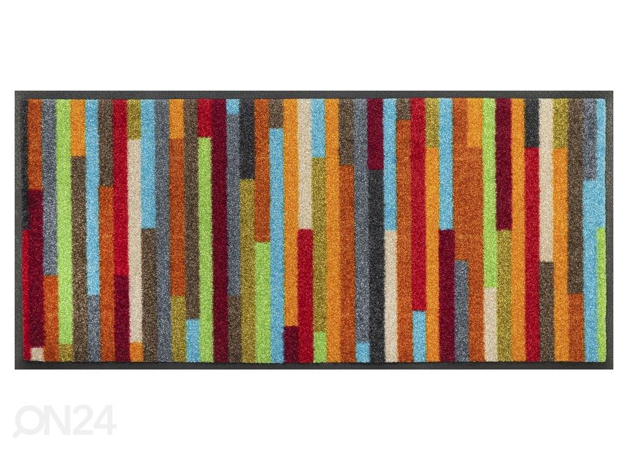 Kynnysmatto Mikado Stripes 35x75 cm kuvasuurennos
