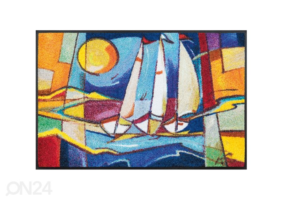 Kynnysmatto Sailing home 50x75 cm kuvasuurennos