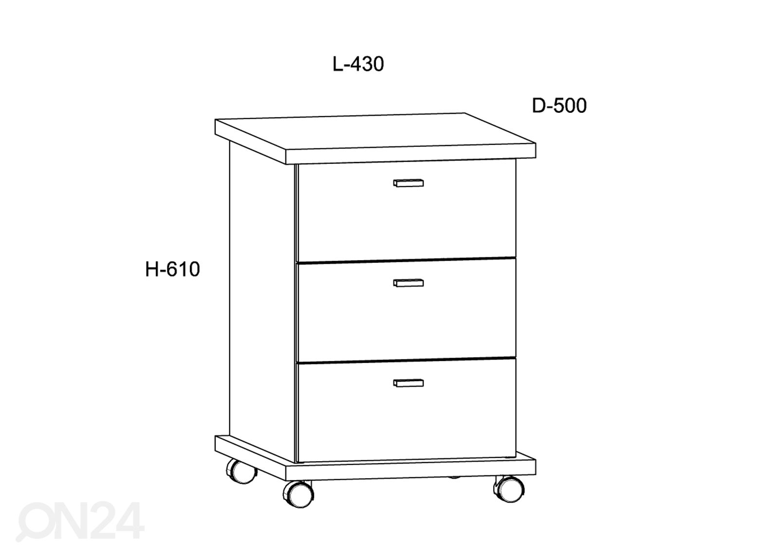 Laatikosto 43 cm kuvasuurennos mitat