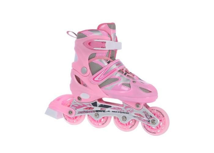 Lasten luistimet / rullaluistimet Nils Extreme 2w1 Pink 39-42 NH18366 A kuvasuurennos