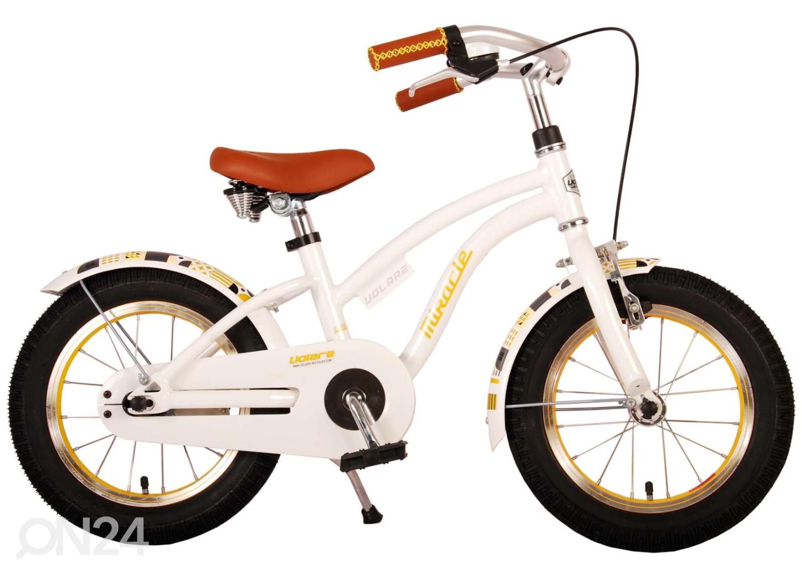 Lasten polkupyörä 14" Volare Miracle Cruiser valkoinen kuvasuurennos