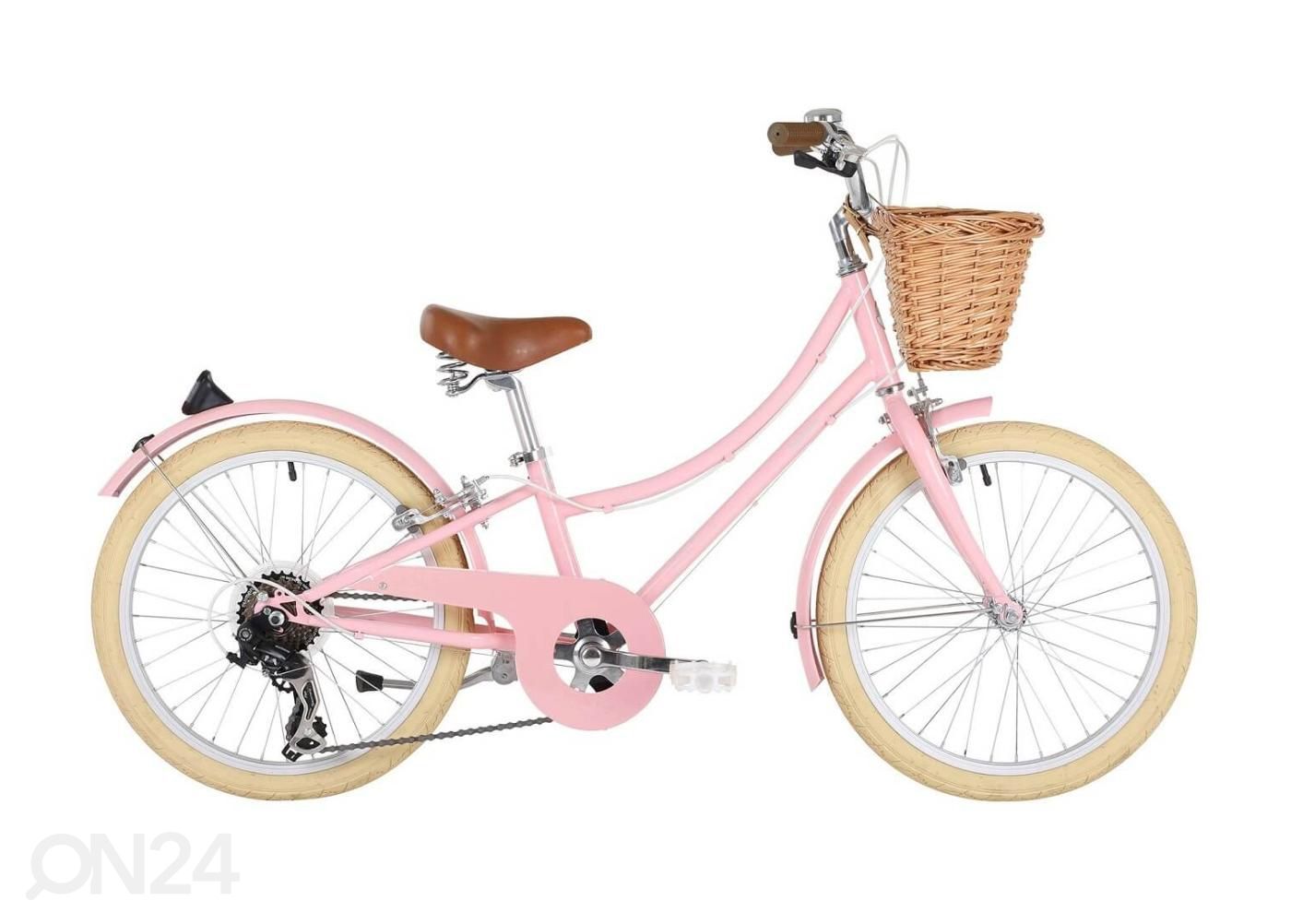 Lasten polkupyörä 20-tuumaa Bobbin Gingersnap vaaleanpunainen kuvasuurennos