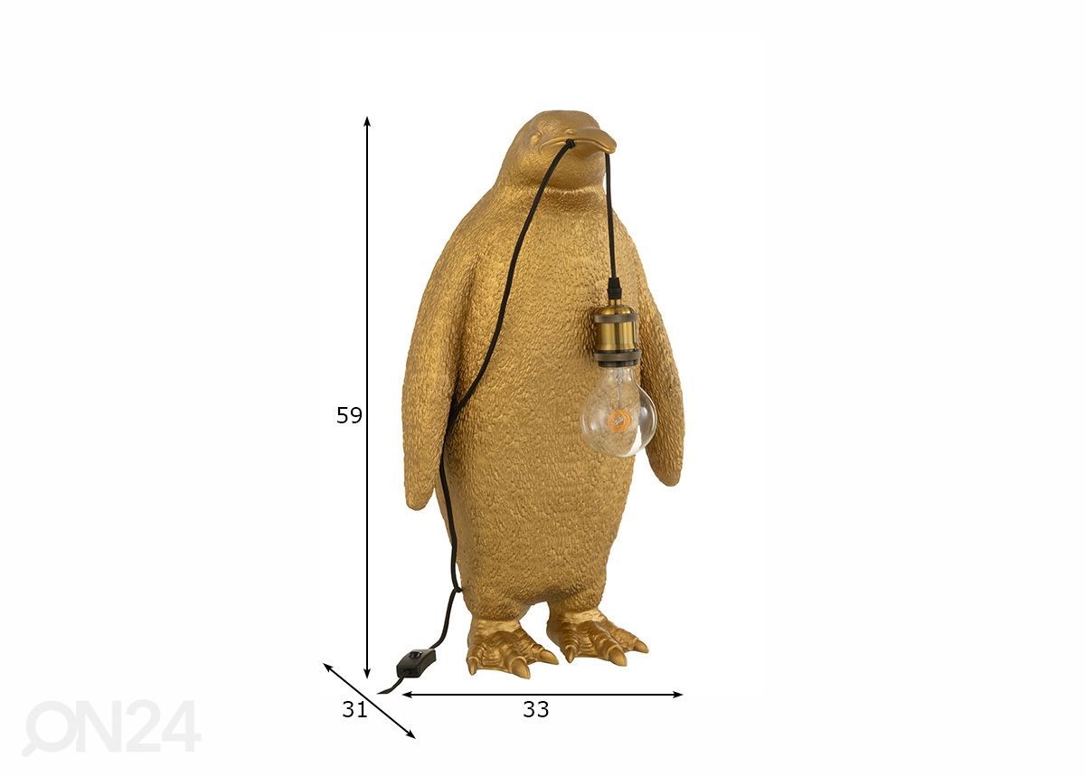 Lattiavalaisin Penguin kuvasuurennos mitat