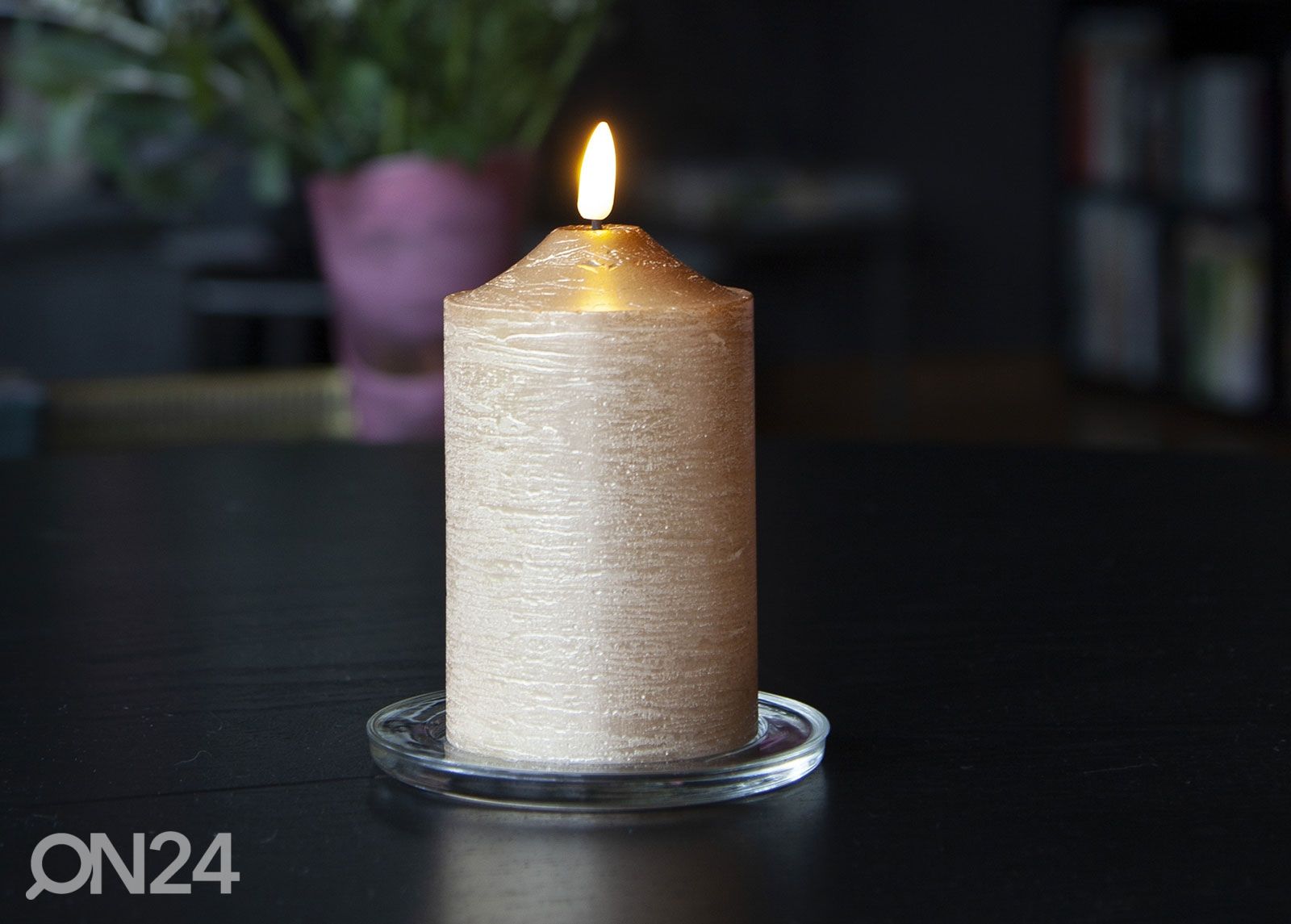 LED kynttilä Flamme, kullanvärinen kuvasuurennos