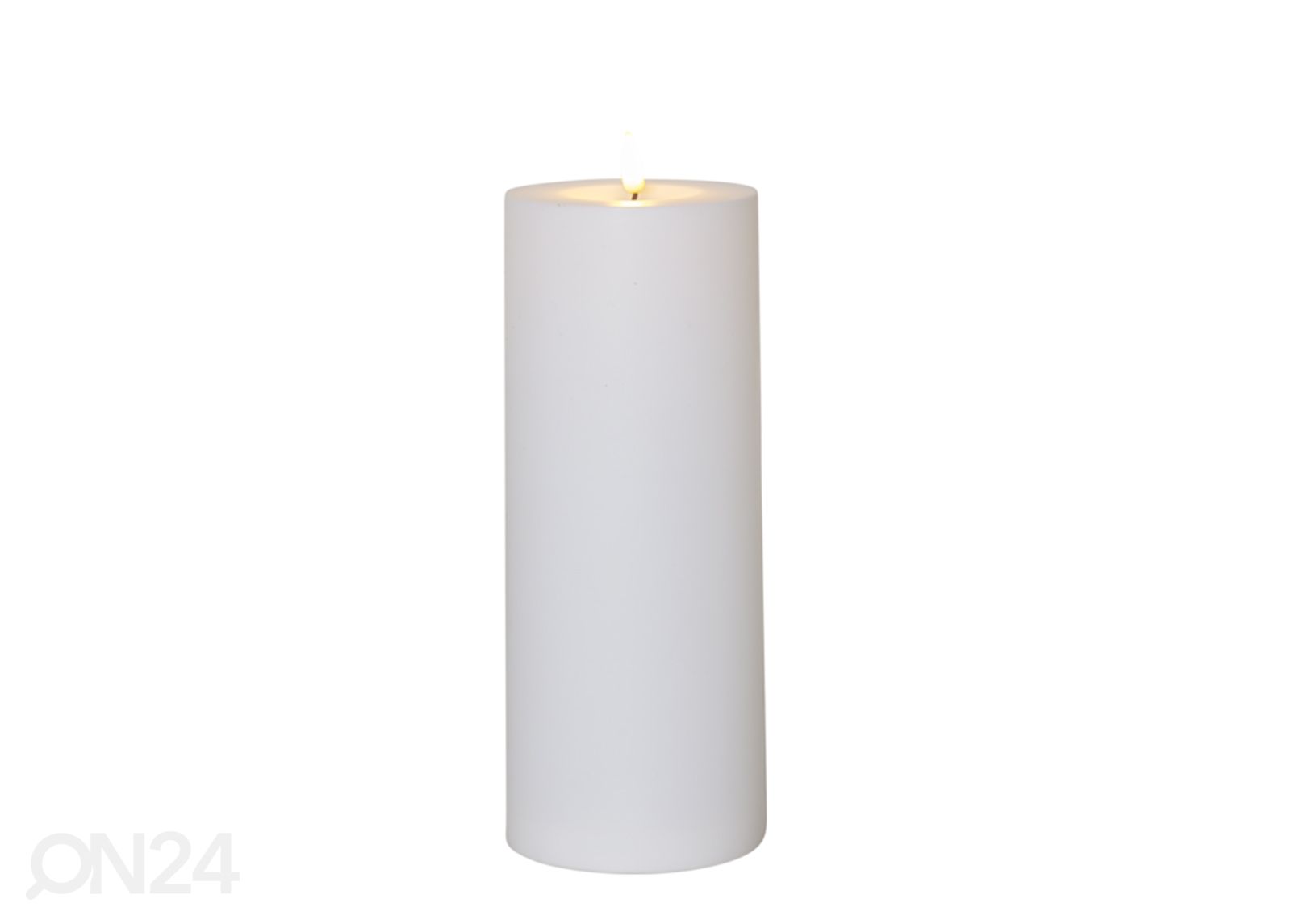 LED kynttilä Flamme Rak valkoinen h27,5 cm kuvasuurennos