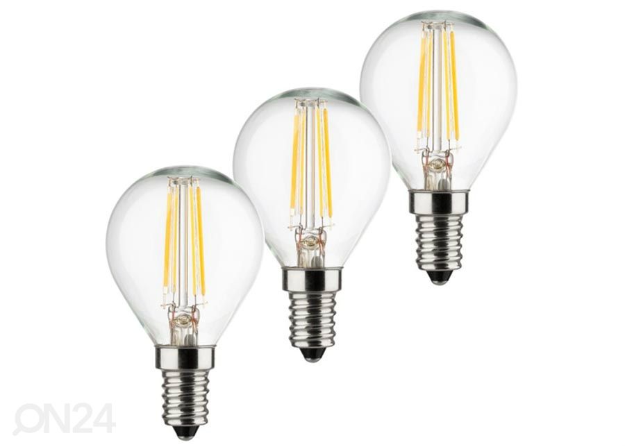 LED-lamppu Retro E14 4 W 3 kpl kuvasuurennos