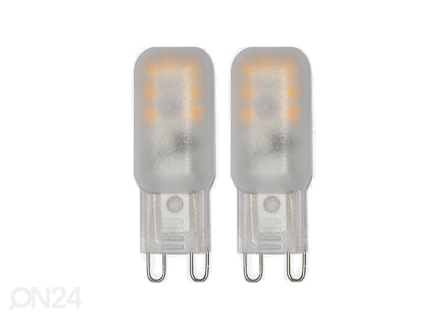 LED-sähkölamput 2 kpl G9, 1.5W kuvasuurennos