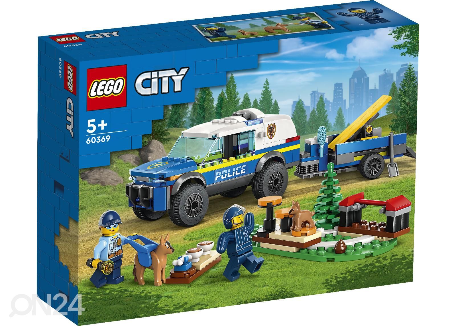 LEGO City Siirrettävä poliisikoirien koulutusrata kuvasuurennos