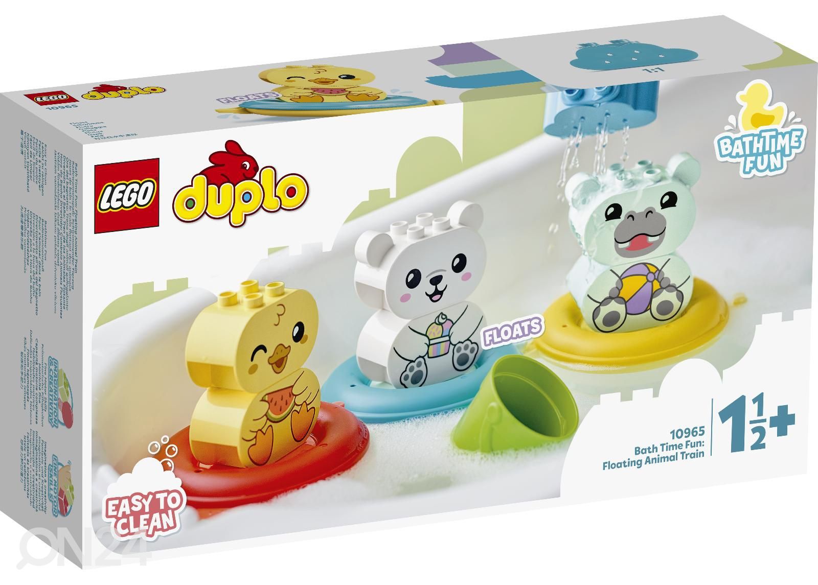 LEGO DUPLO kylpylelu kelluva eläinjuna kuvasuurennos