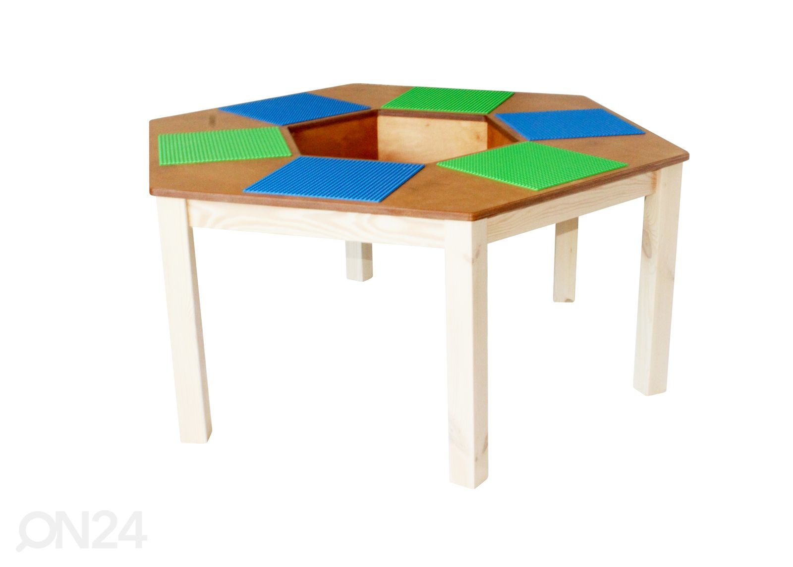 Legopöytä Ø 120xh63 cm kuvasuurennos