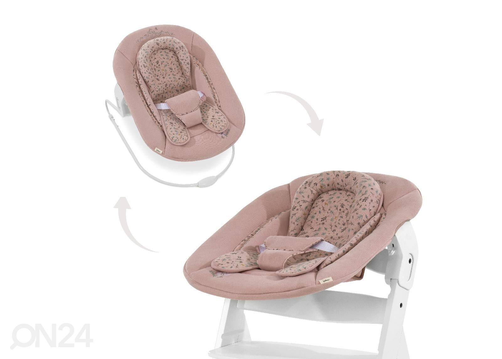 Lepotuoli Hauck Disney Alpha Bouncer 2in1 Bambi roosa kuvasuurennos