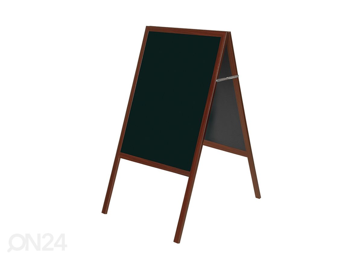 Liitutaulu Bi-office (a-teline, kirsikanpunainen puurunko, musta taulu) 60x90 cm kuvasuurennos