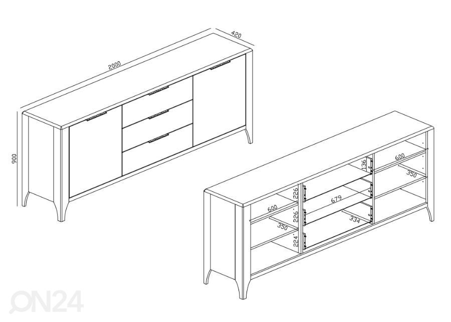 Lipasto 200 cm kuvasuurennos mitat