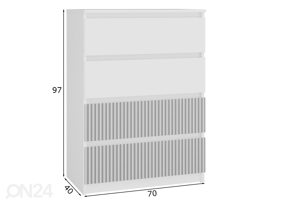 Lipasto Arti 70 cm kuvasuurennos mitat