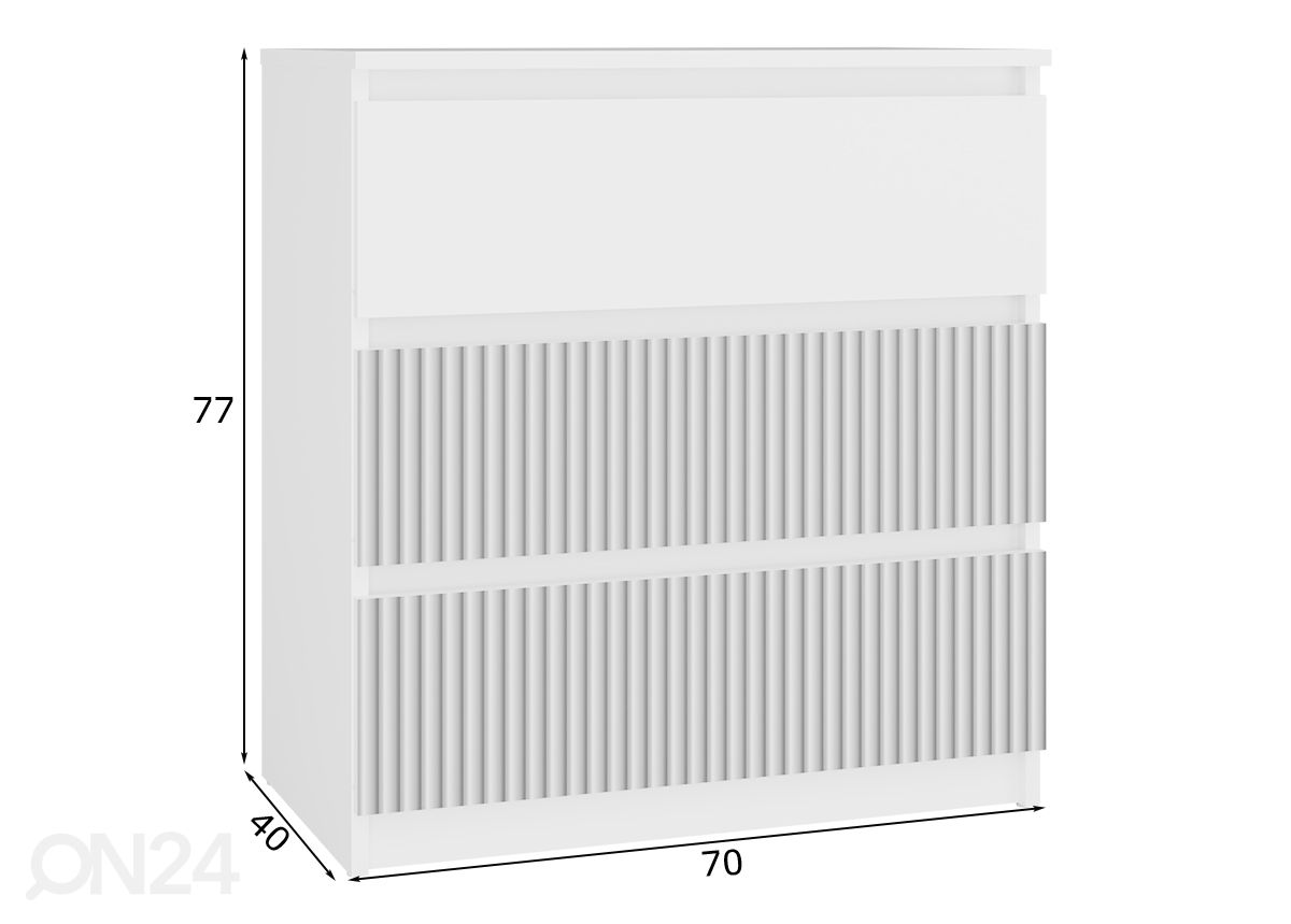 Lipasto Arti II 70 cm kuvasuurennos mitat