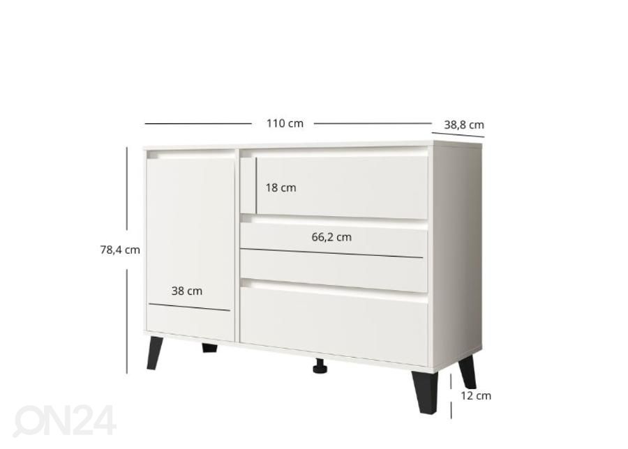 Lipasto Borg 110 cm kuvasuurennos mitat