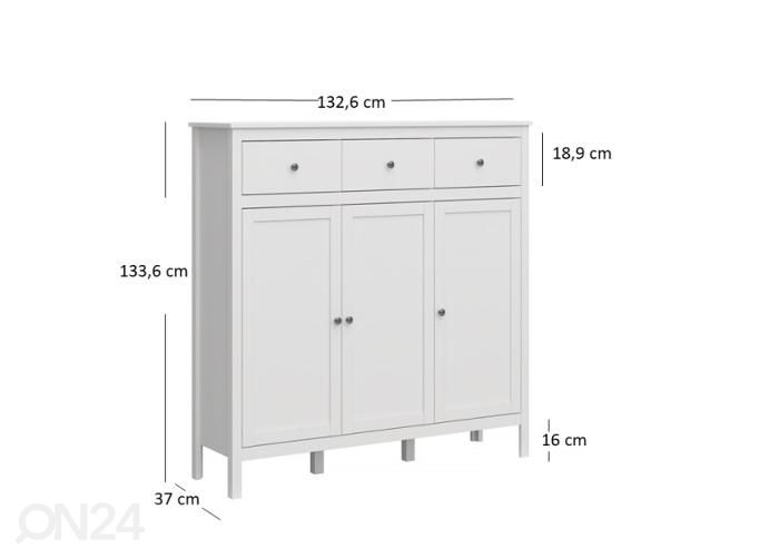 Lipasto Ole 132,6 cm kuvasuurennos mitat