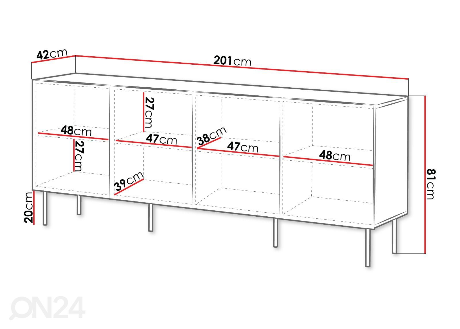 Lipasto Terry 200 cm kuvasuurennos