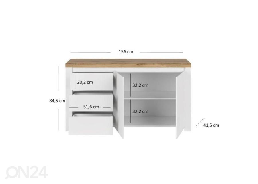 Lipasto Vigo 156 cm kuvasuurennos