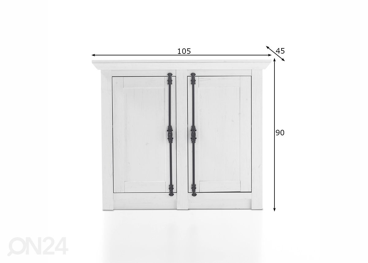 Lipasto Westerland 105 cm kuvasuurennos mitat