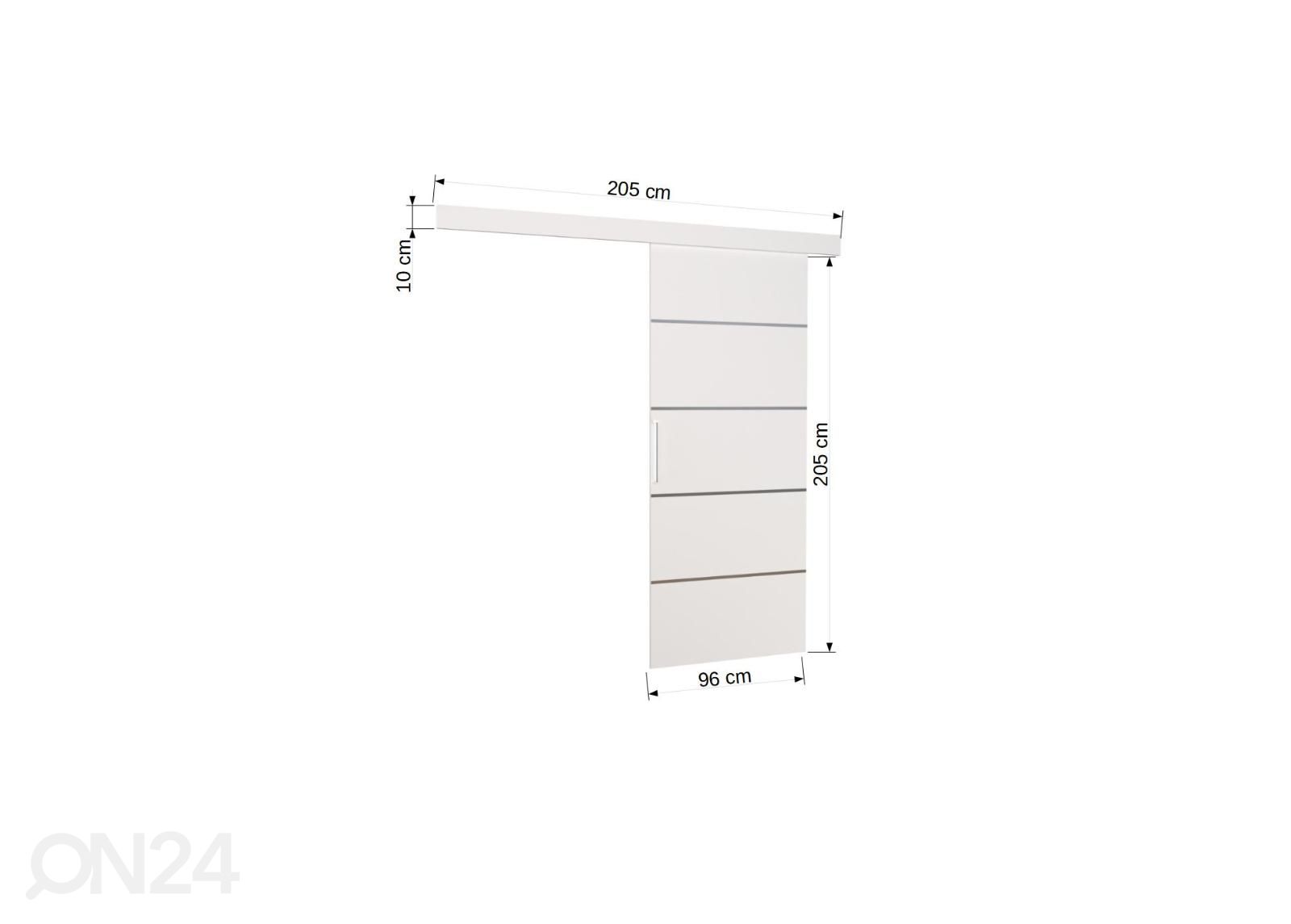 Liukuovi 96 cm kuvasuurennos mitat