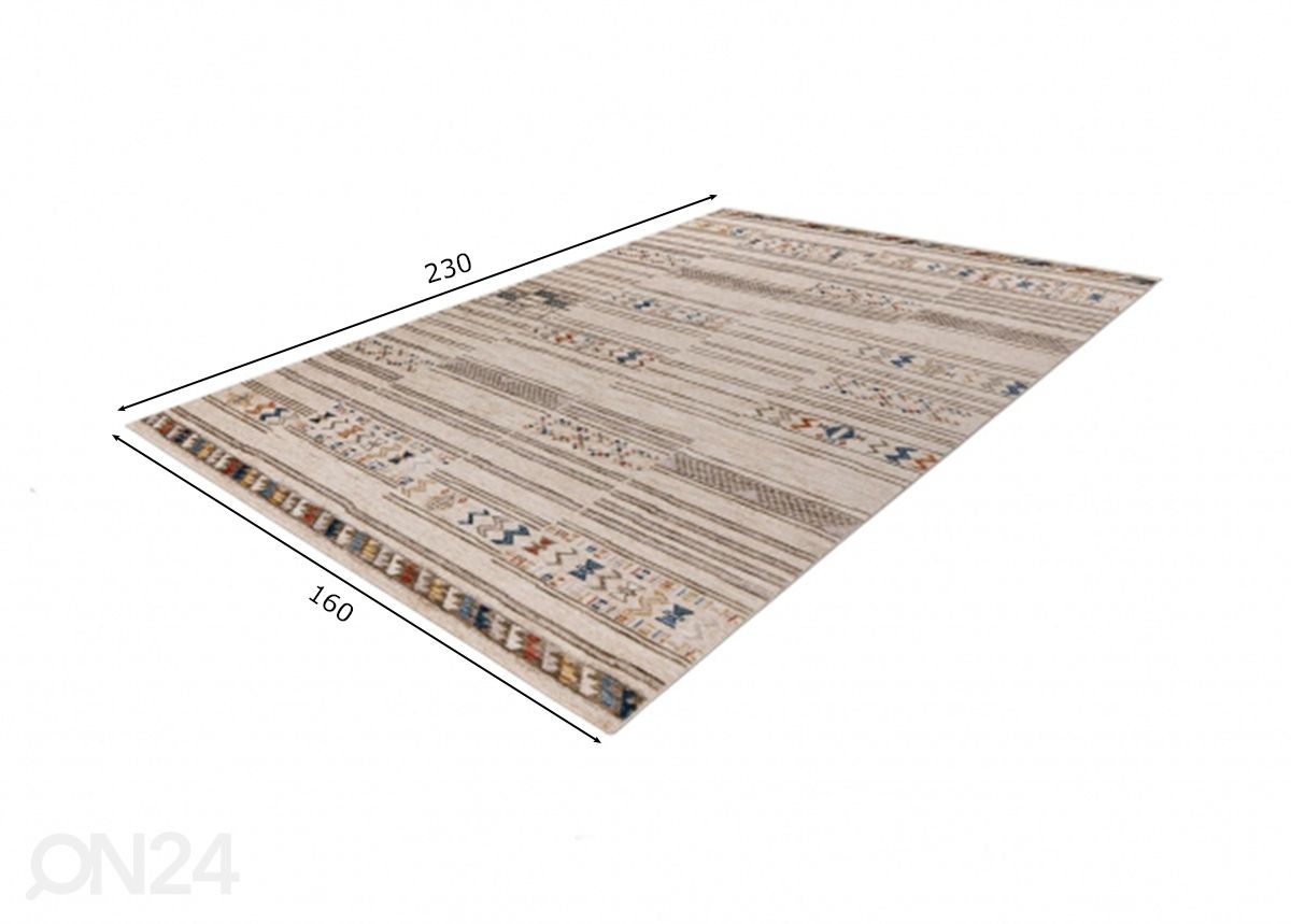 Matto 160x230 cm kuvasuurennos mitat