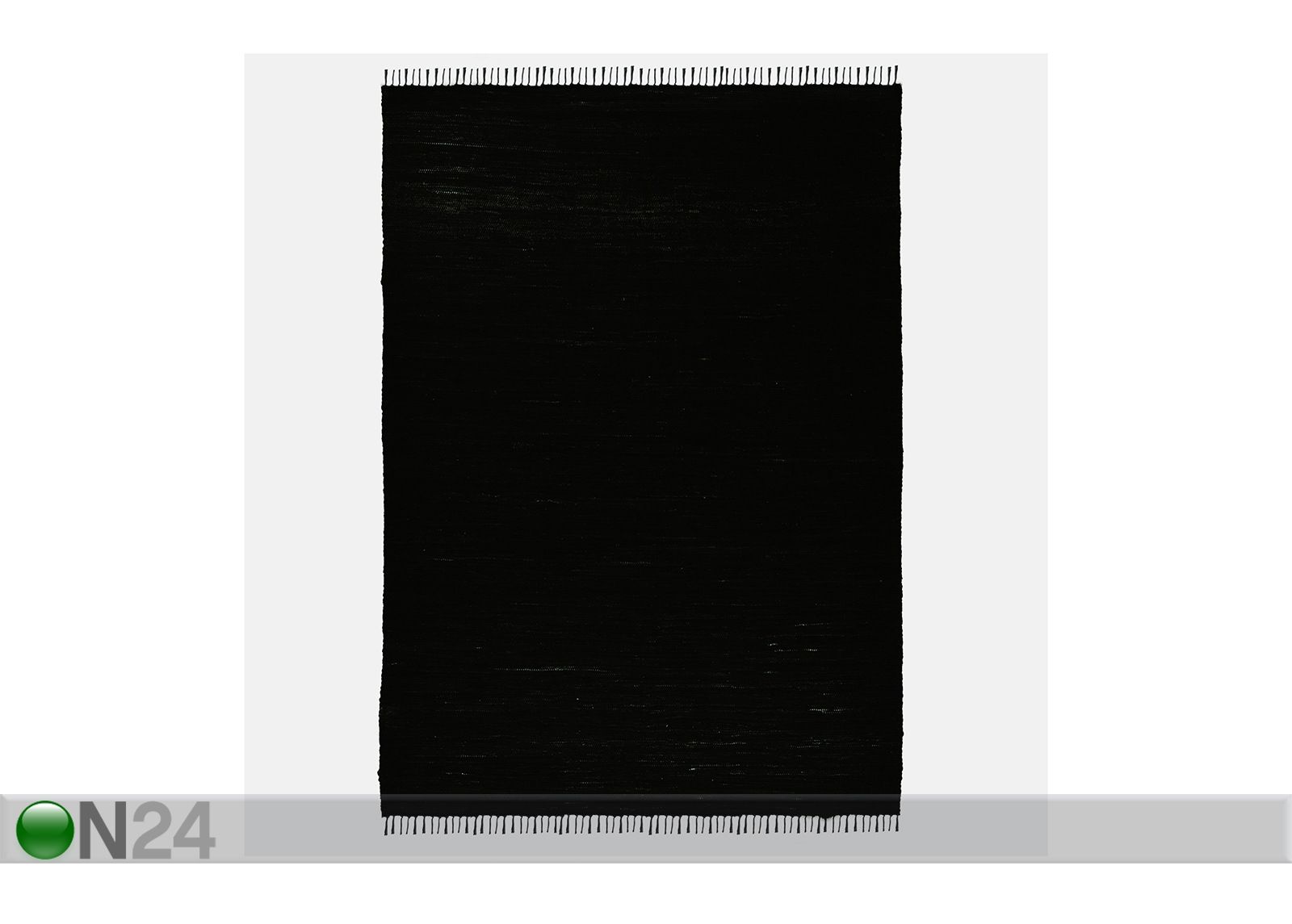 Matto Happy Cotton Uni 120x180 cm, musta kuvasuurennos