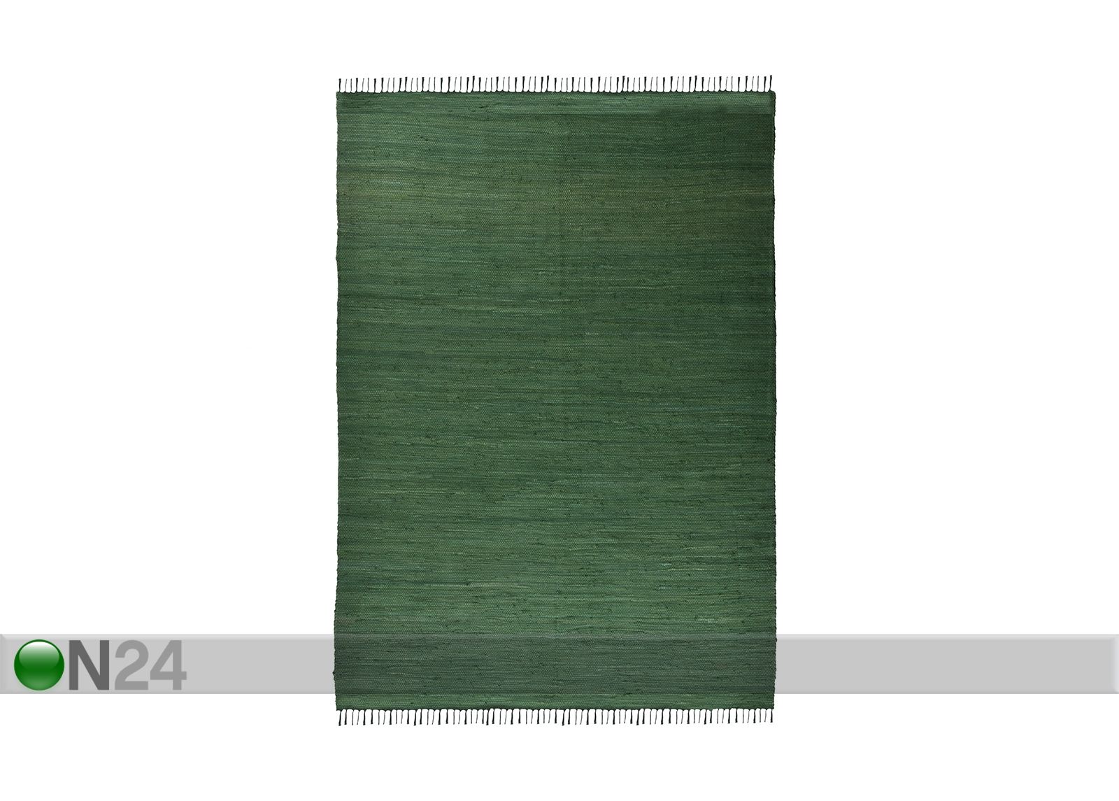 Matto Happy Cotton Uni 60x120 cm, tummanvihreä kuvasuurennos