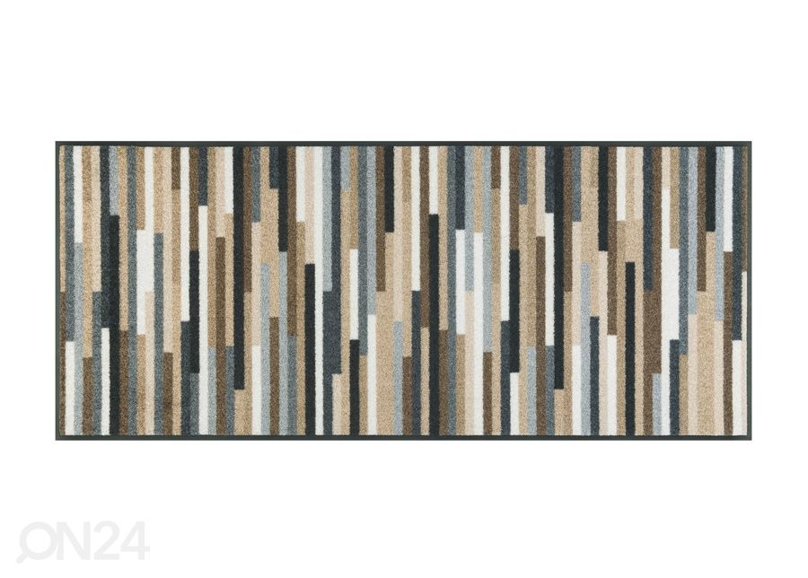 Matto Mikado Stripes nature 60x140 cm kuvasuurennos