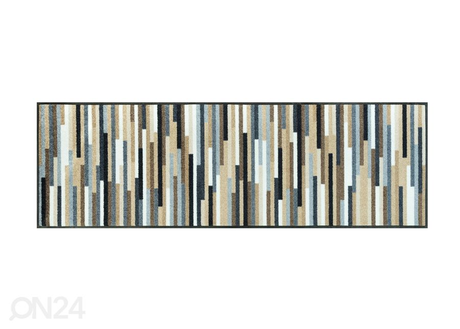 Matto MIKADO STRIPES NATURE 60x180 cm kuvasuurennos