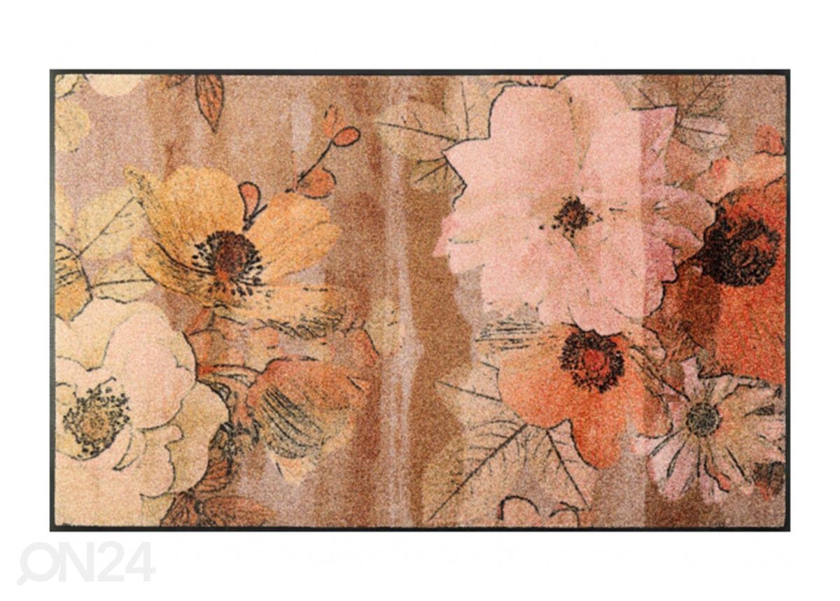 Matto Retro Roses 75x120 cm kuvasuurennos