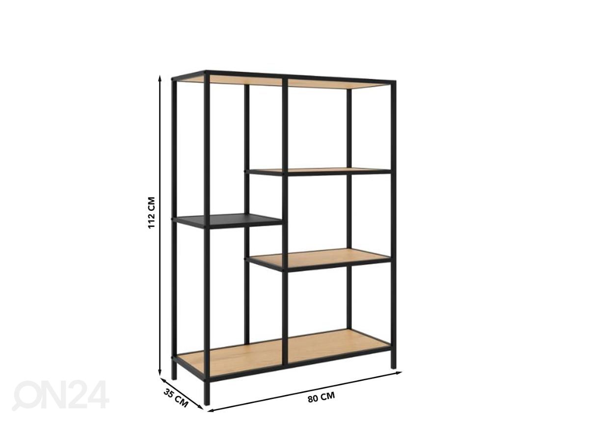 Metallihylly 80 cm kuvasuurennos mitat