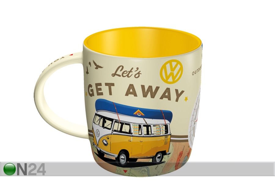 Muki VW BULLI LET'S GET AWAY kuvasuurennos