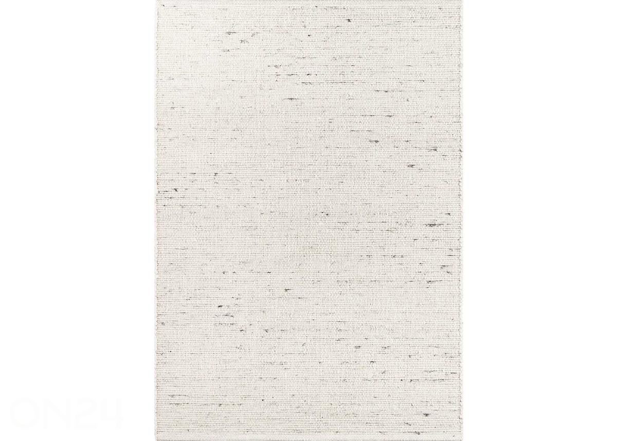 Narma käsinkudottu villamatto Hygge white 90x160 cm kuvasuurennos