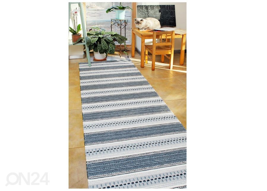 Narma muovimatto Runö grey 70x200 cm kuvasuurennos