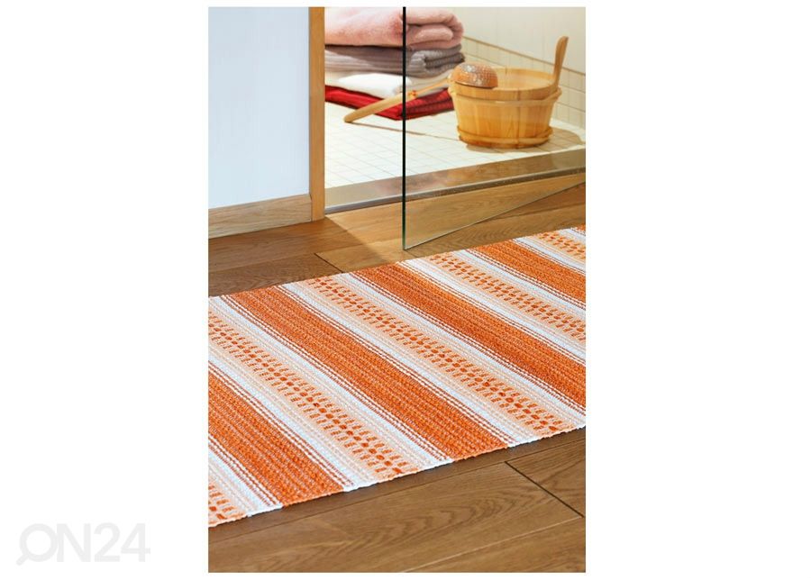 Narma muovimatto Runö orange 130x190 cm kuvasuurennos