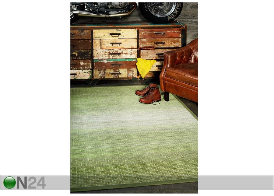 Narma smartWeave® matto Moka olive 80x250 cm kuvasuurennos