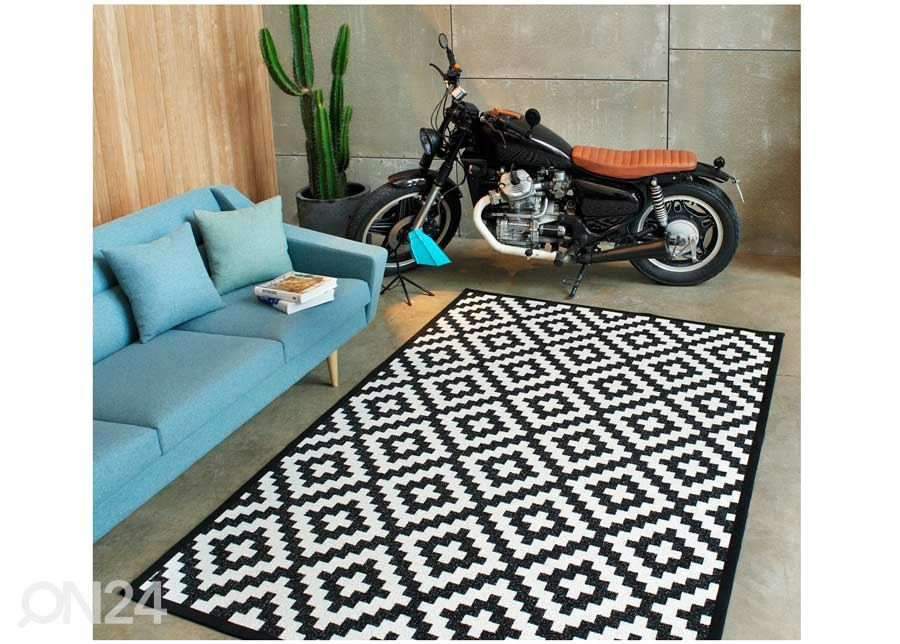 Narma smartWeave® matto Viki black 100x160 cm kuvasuurennos